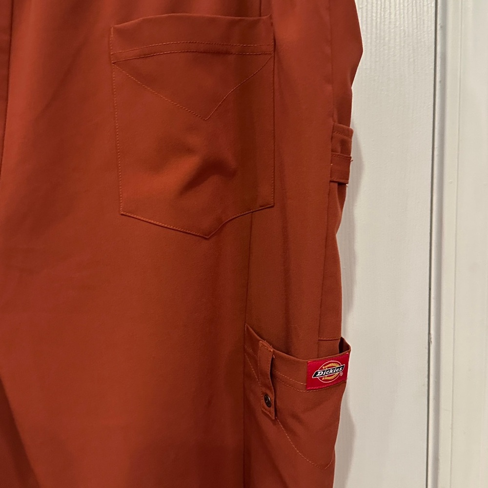 Dickies Burnt Orange Scrub Top and Pants - Picture 8 of 8